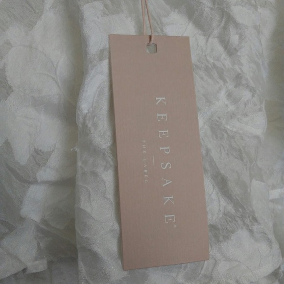 Keepsake Radar Ivory Floral Print Strapless Spring Summer Dress Size Small - Picture 4 of 7